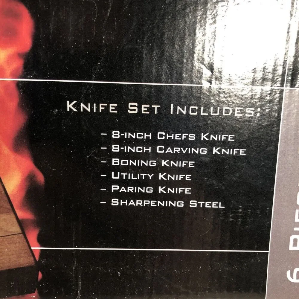 Kuchenstolz Precision Kitchen Cutlery 6Pc Set Knives + Cutting Board